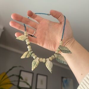 Jade Style Handmade Beaded Necklace